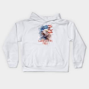 Land of The Free - Independence Day Kids Hoodie